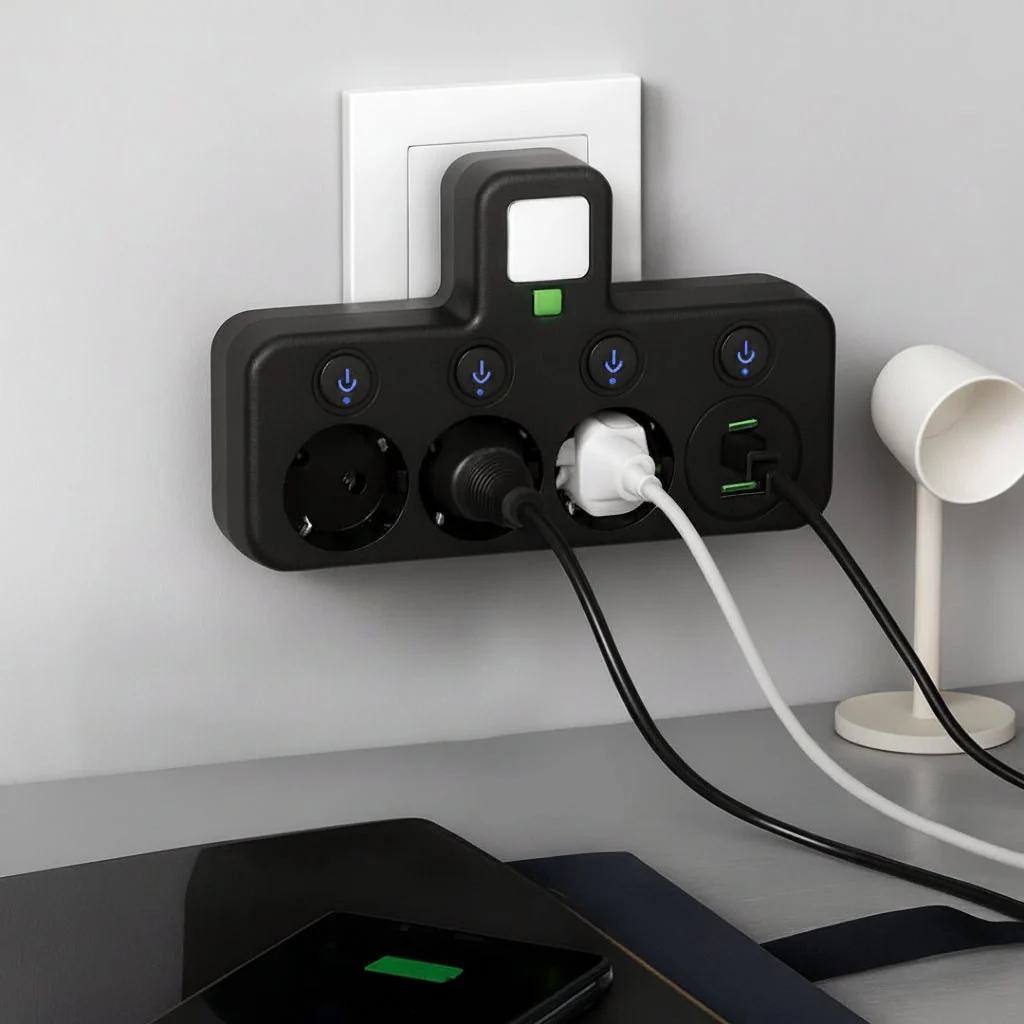 Surge Protection Power Strip USB Surge Protected Strip - Image 5
